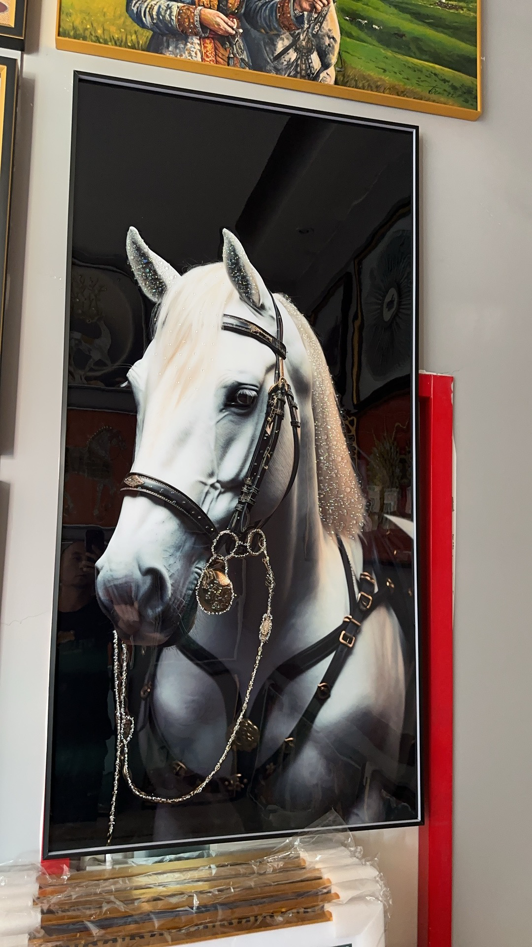 有灯的玄关画挂画80/160cm。