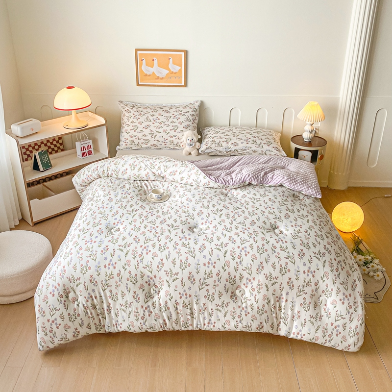 亲肤母婴级针织棉被芯春秋被冬季加厚保暖冬被学生宿舍单人家用