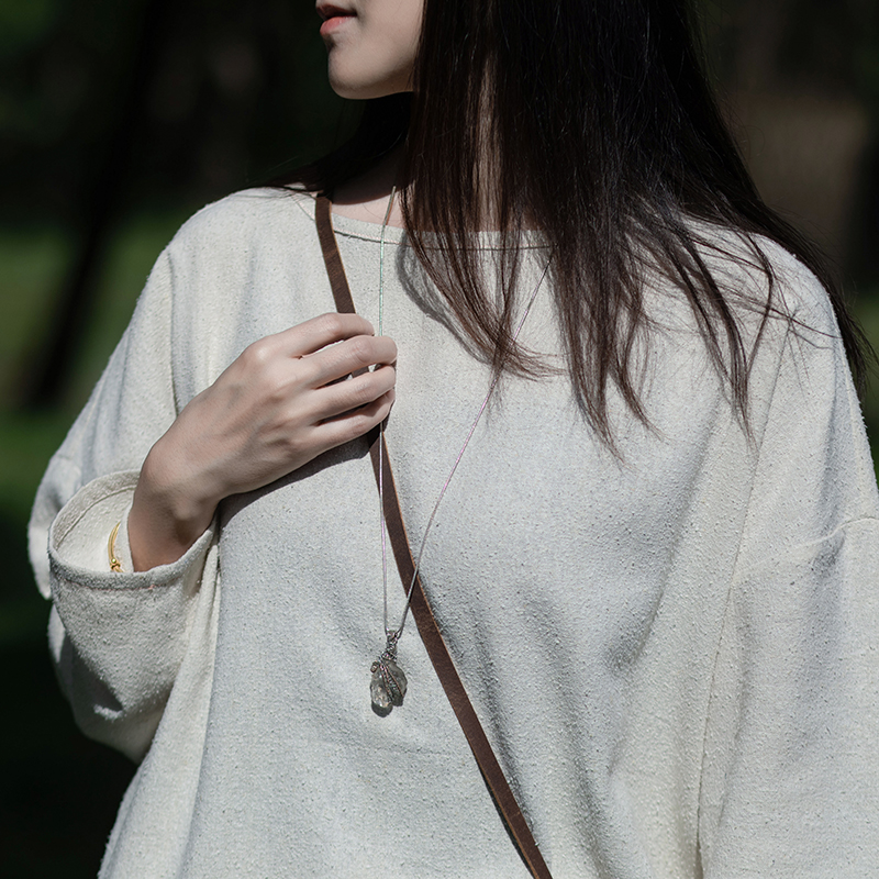 youyuansu/幽元素原创女装休闲圆领套头长袖宽松上衣