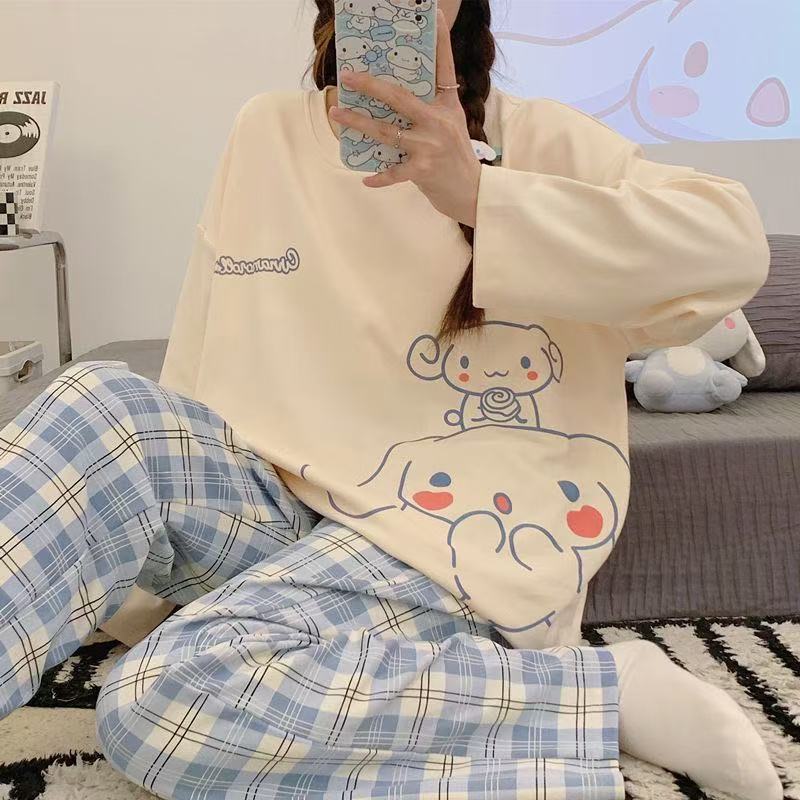 春秋长袖女士睡衣