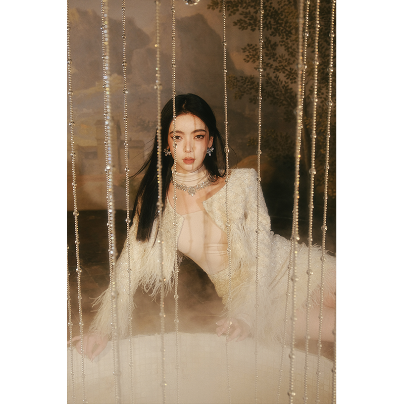 Wardrobes By Chen奢华重工钉珠粗纺外套DY22AW1059