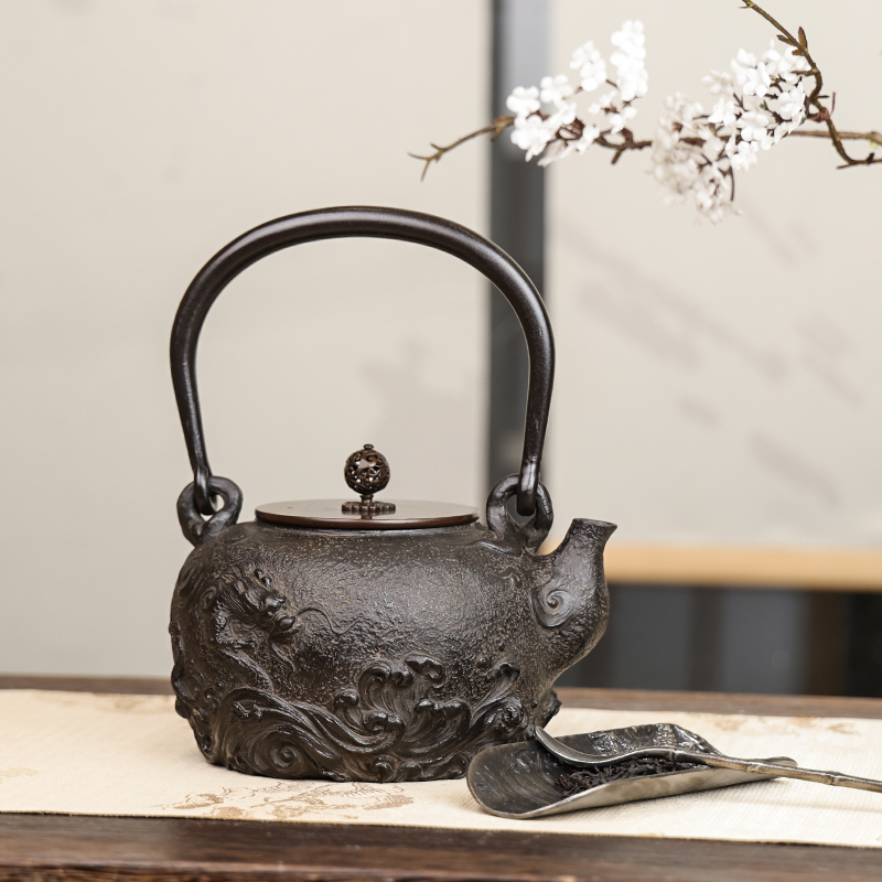 六隐斋 手工壶海龙 家居铁壶煮水器