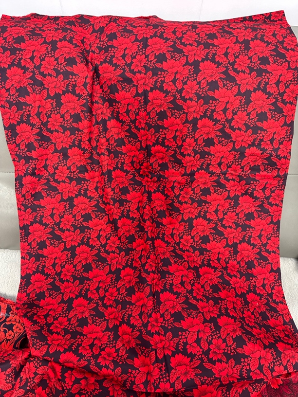 东北大花布背面图案