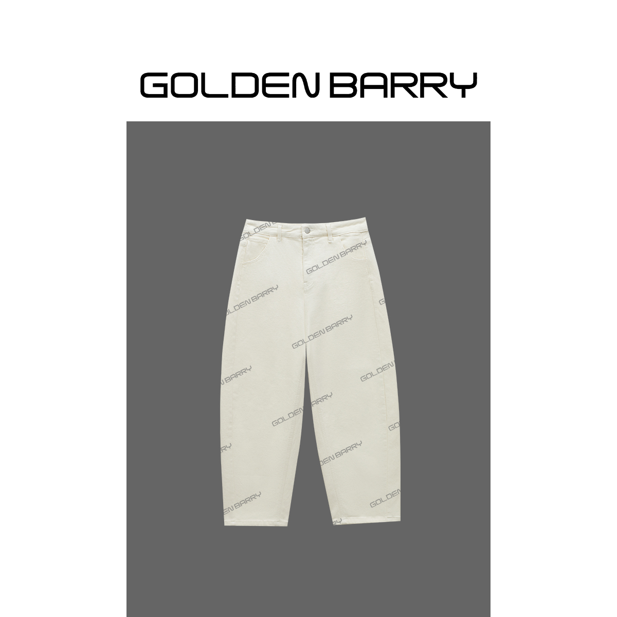GOLDENBARRY|522009磨毛九分镰刀裤