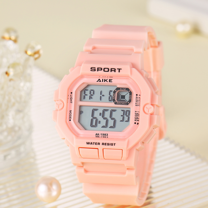 游泳初中学生电子手表男款高中专用青少年运动儿童防水小学生男孩