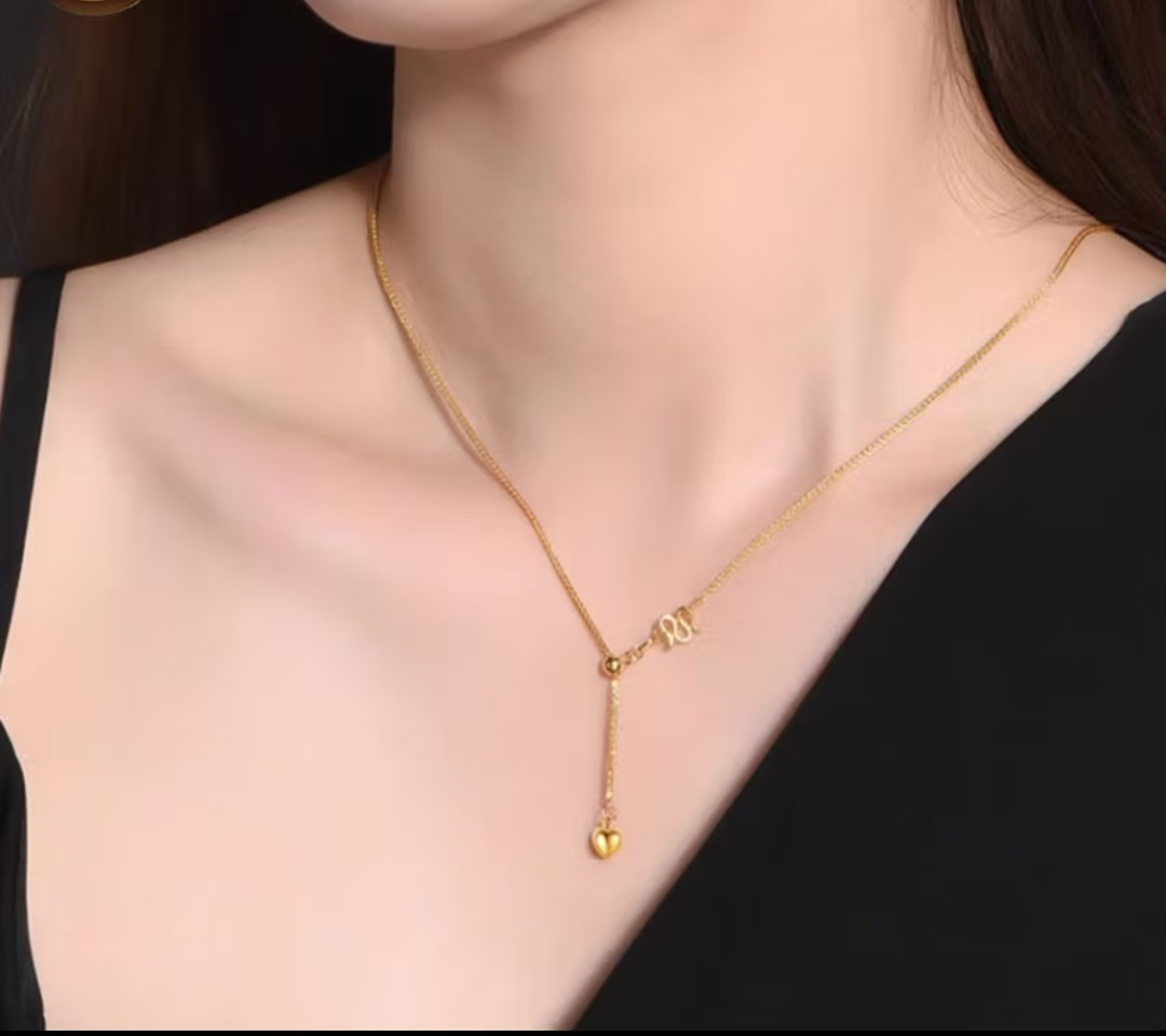 足金999爱心抽拉肖邦链5G工艺