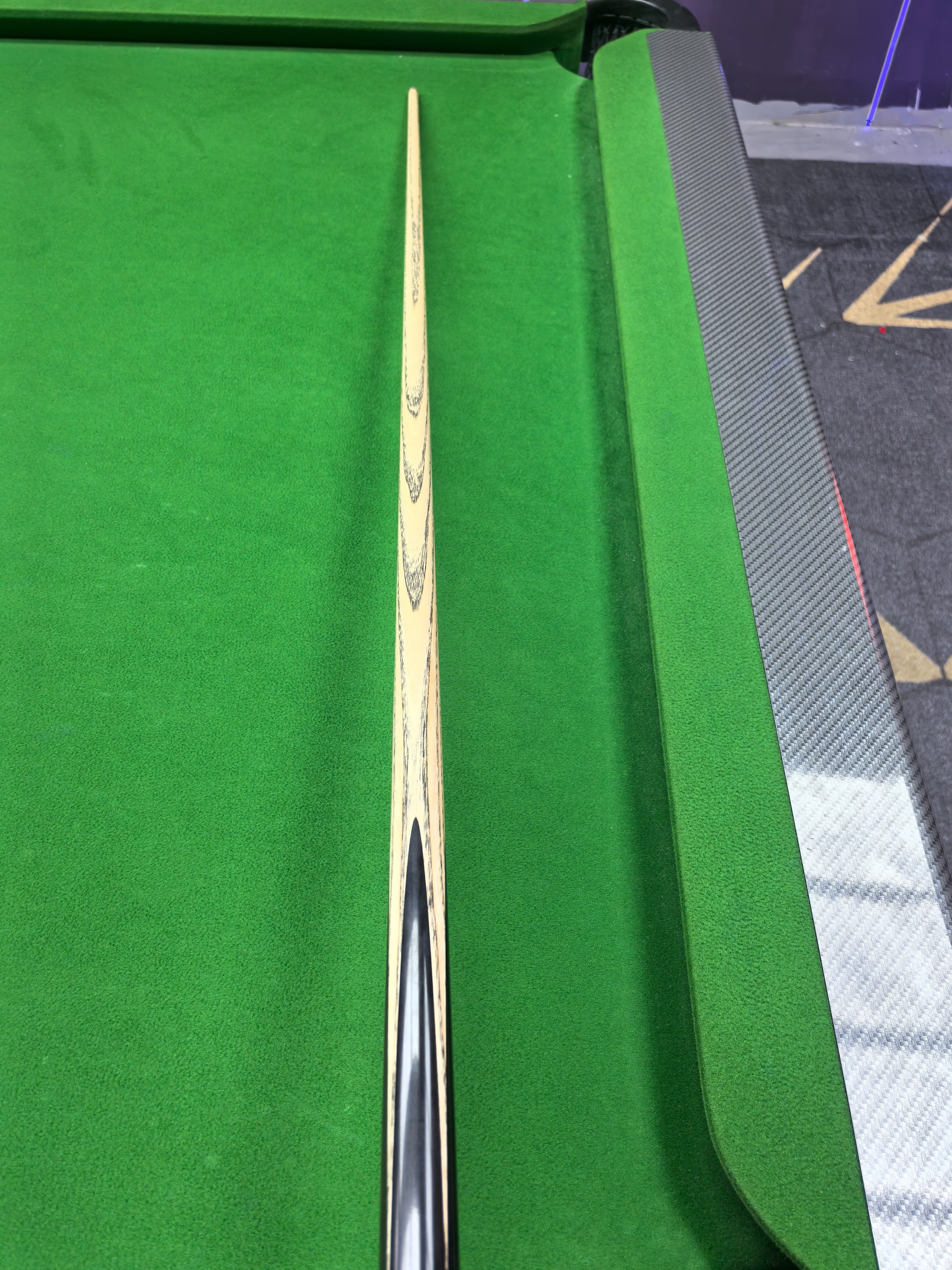 段氏绿牌单插黑白檀球杆