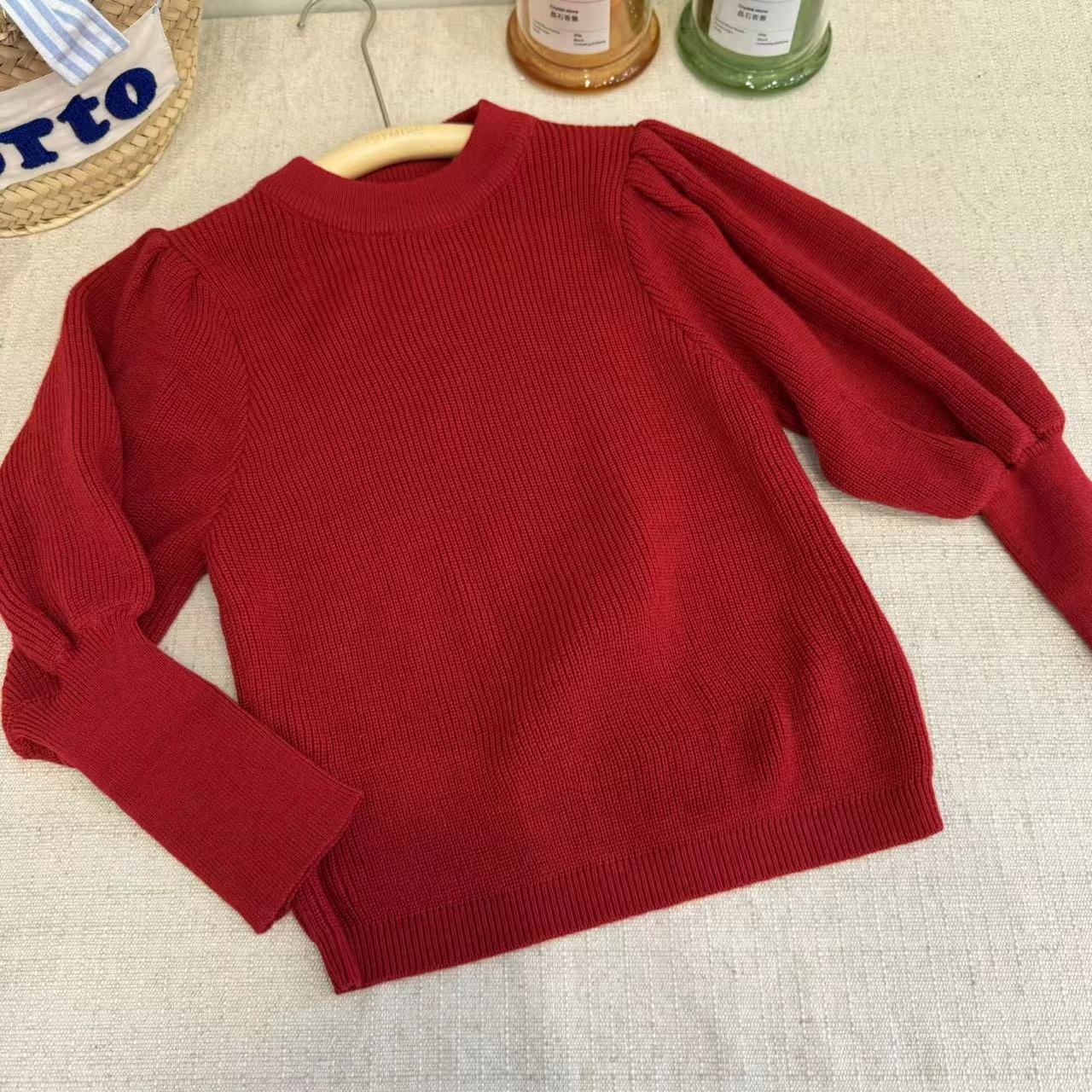 儿童QMG24C01606女童毛织打底T针织衫