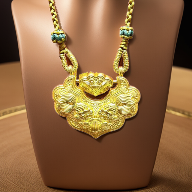 Chow Tai Seng/周大生足金锦鲤锁包吊坠大气黄金吊坠精致古法传承