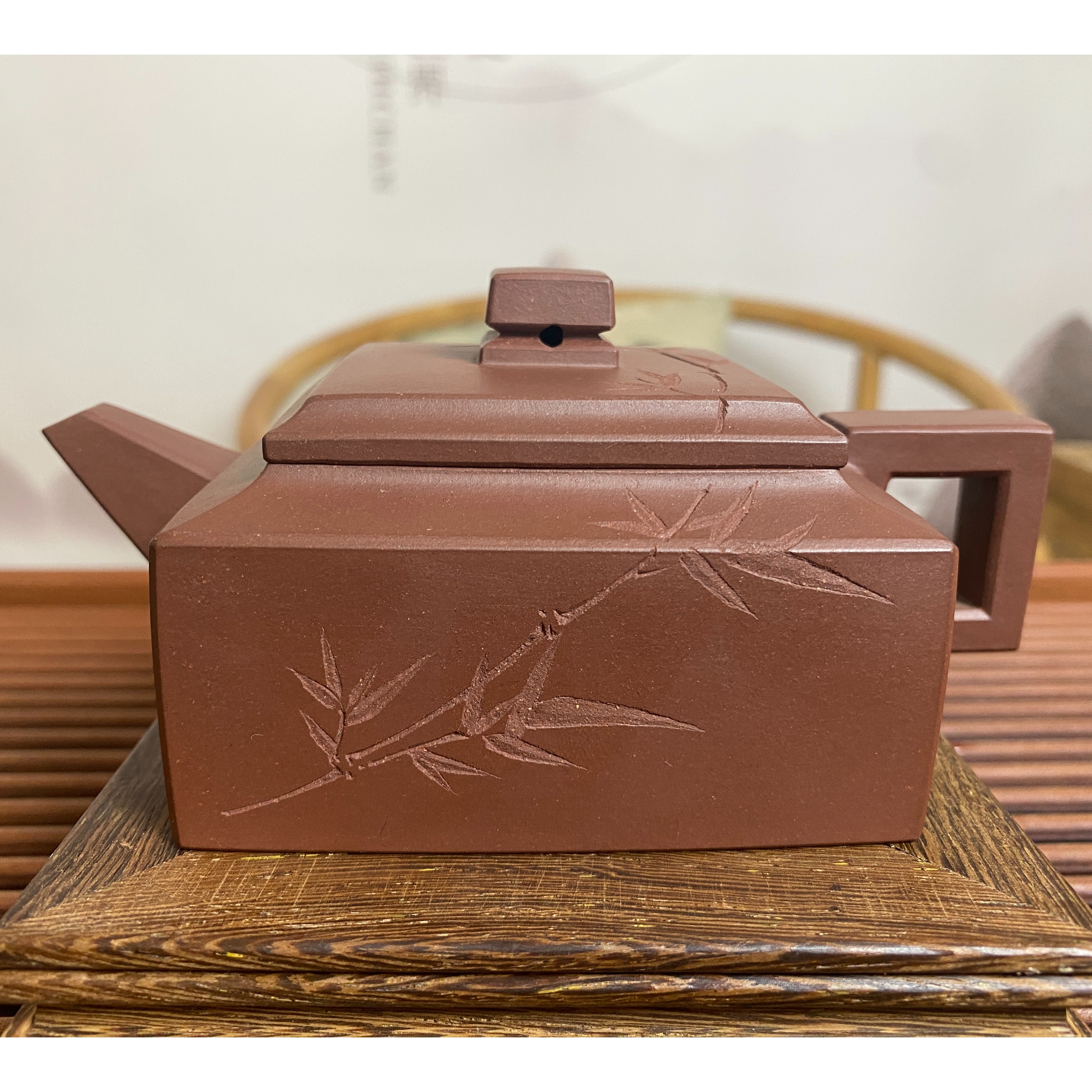 平定抟砂堂全手工紫泥莲子壶方山逸士四方壶紫砂纯手工精美茶壶