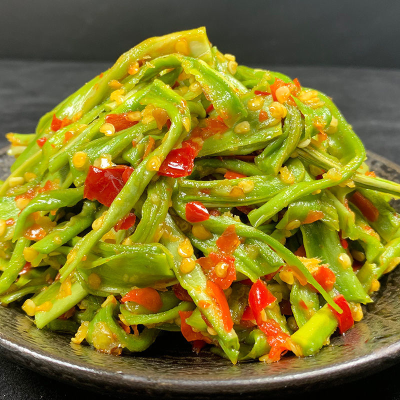 开胃下饭贡菜即食脆嫩响菜下饭菜辣椒酱香辣拌面小吃零食菜250克