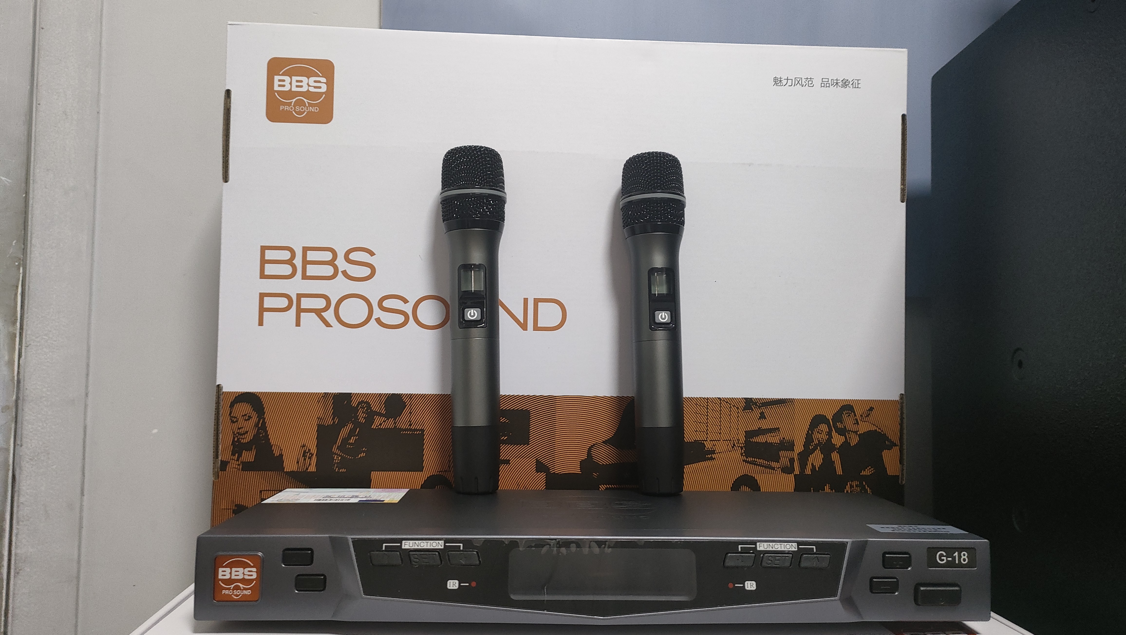BBS G18一拖二家用唱歌无线话筒KTV无线麦克风手持