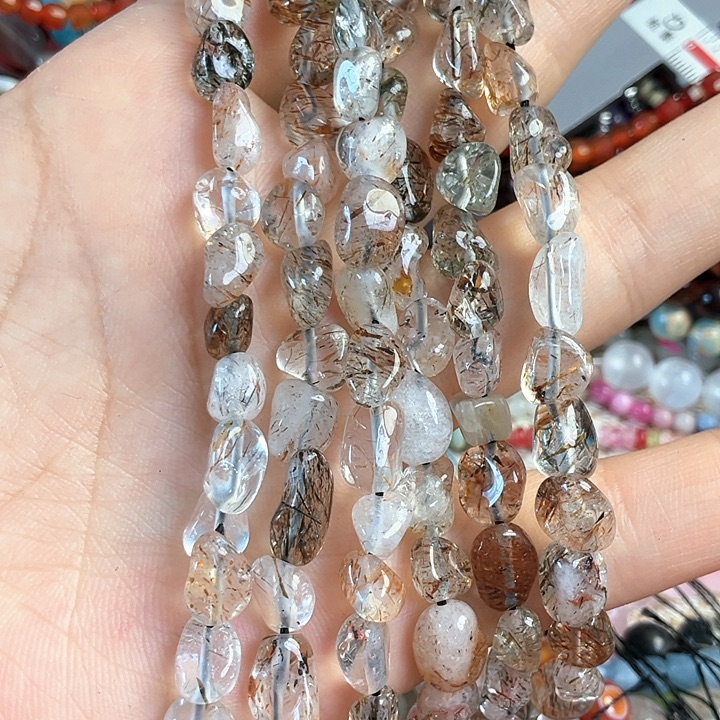 查罗石散珠半成品未镶嵌发碎石一条