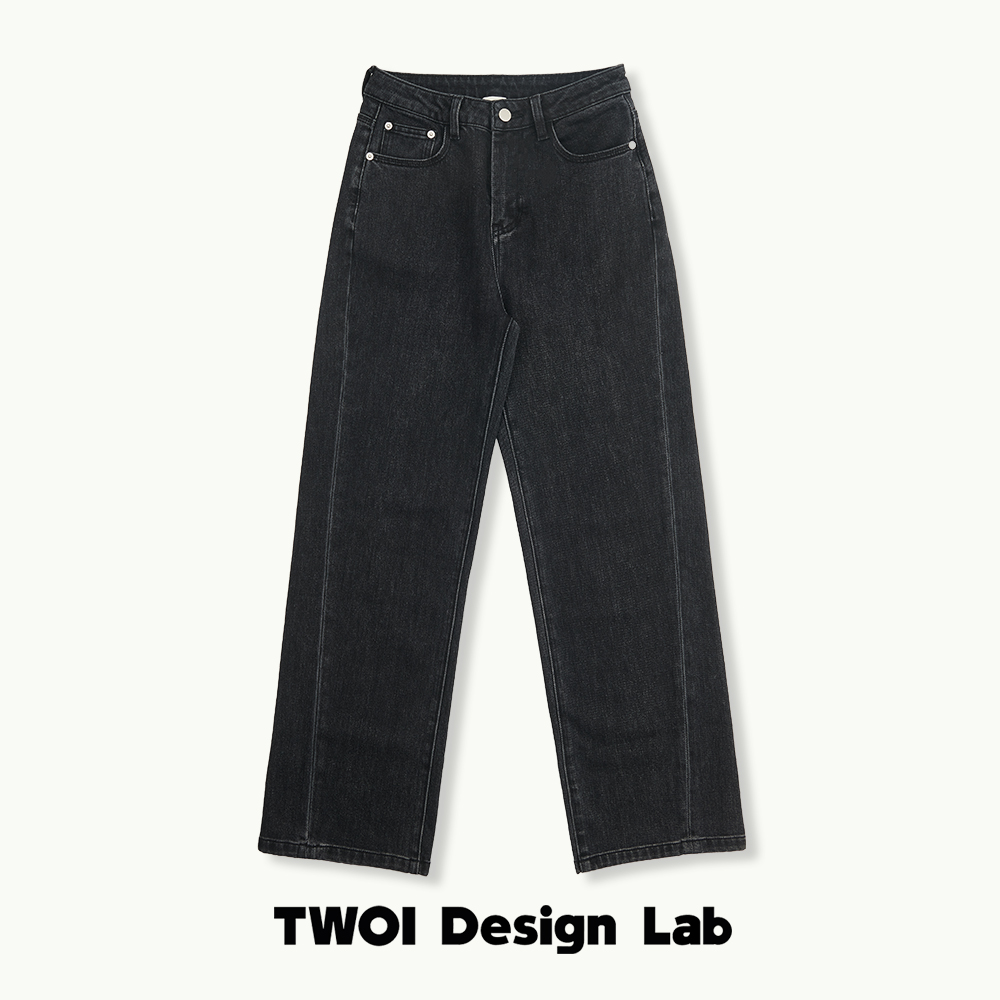 TWOI"经典黑牛仔" 真正的显瘦百搭神裤～「直筒牛仔裤」