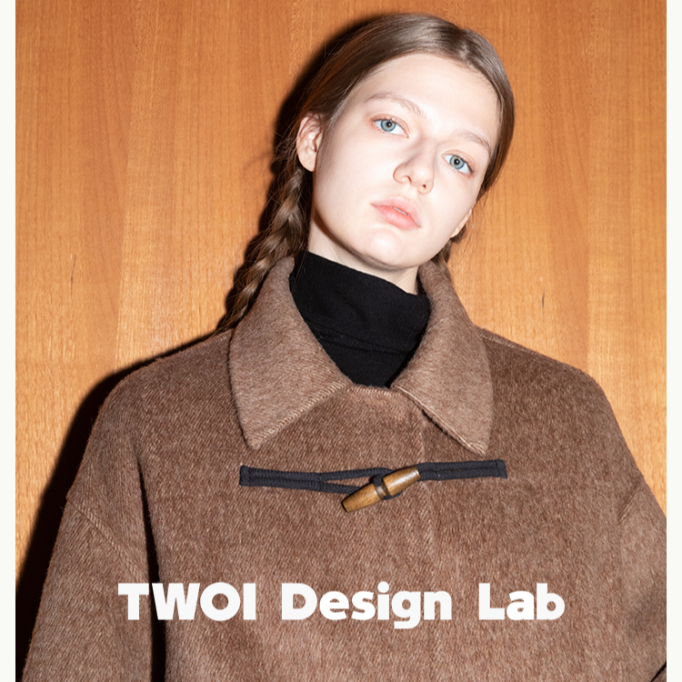 TWOI 奶油复古系列 永远陪伴的大衣可以穿到老 骆驼绒双面呢