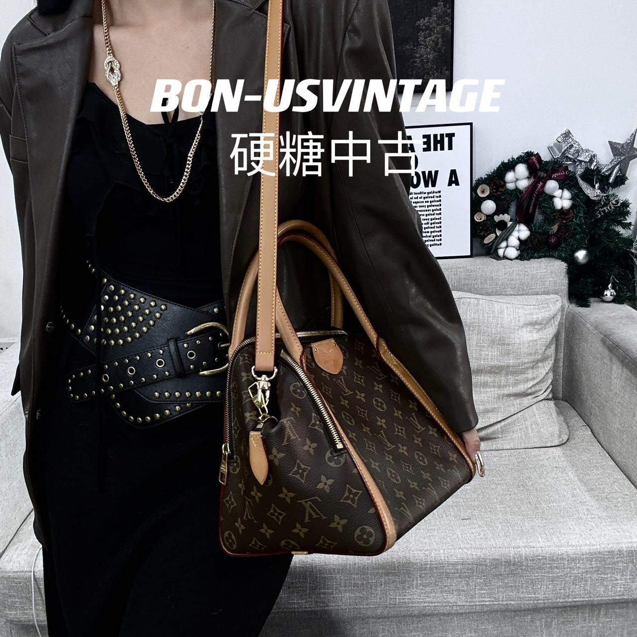 95新 LouisVuitton/路易威登 /8612026/lv老花福袋（原始成色）