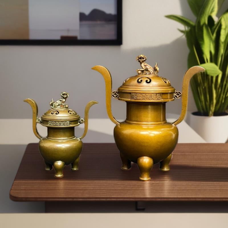【善香缘工艺品】苏工庆松堂胡庆松制大小尺寸三足钮朝冠熏炉复古