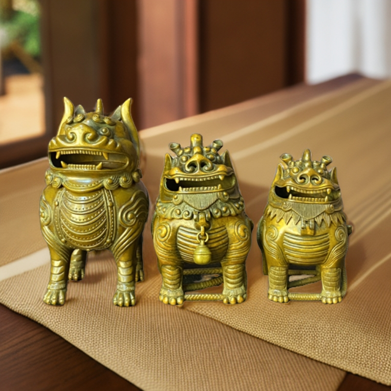 【善香缘工艺品】苏工庆松堂胡庆松制甪端香炉精工细作精益求精瑞兽