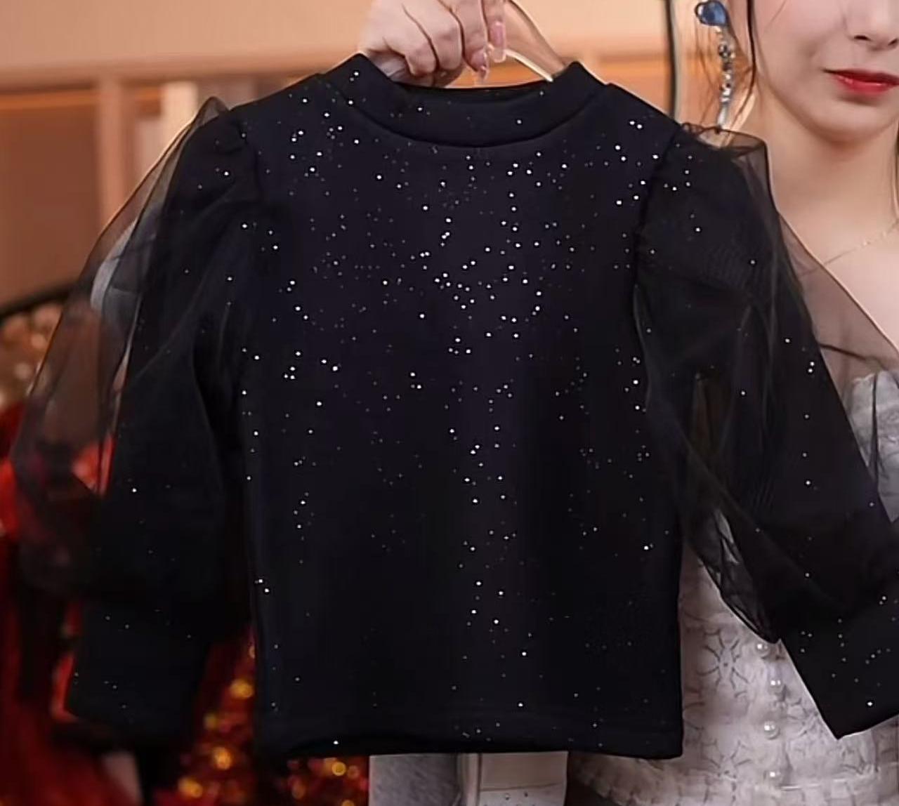 【年中大促】糖玉高货女童打底【满天星泡泡袖打底】加绒