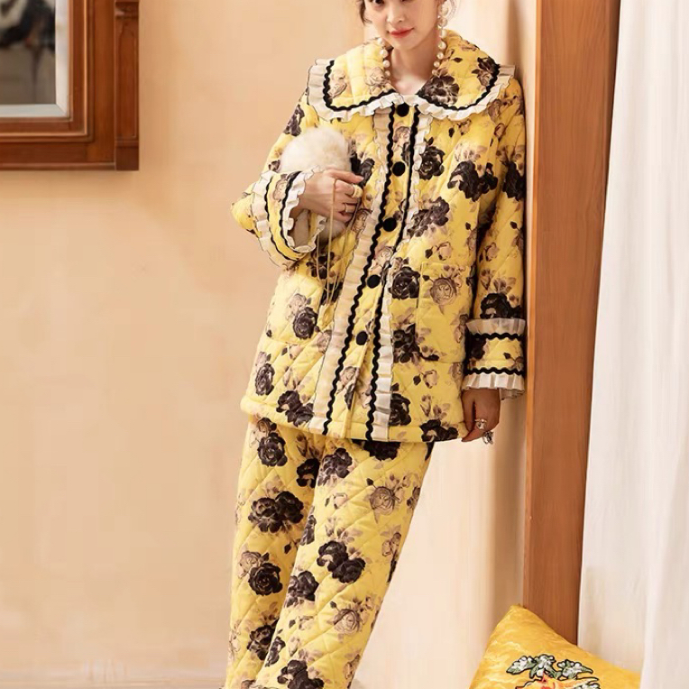 AW原创欧式壁画风家居服套装