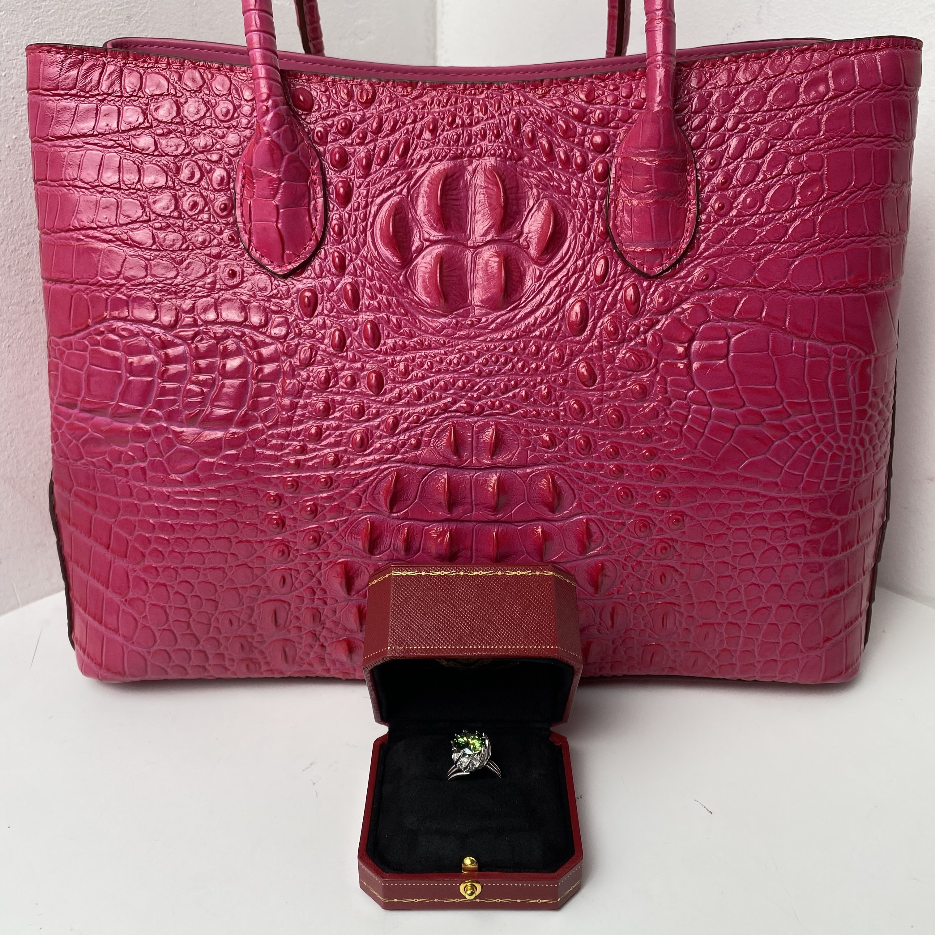 合金戒指 3299-金伯利*5卡 绿色戒指