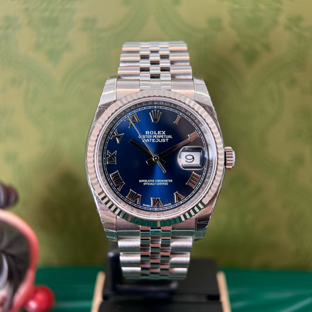 全新未使用 Rolex/劳力士 日志蓝萝/自动机械/36mm/M6234-0141