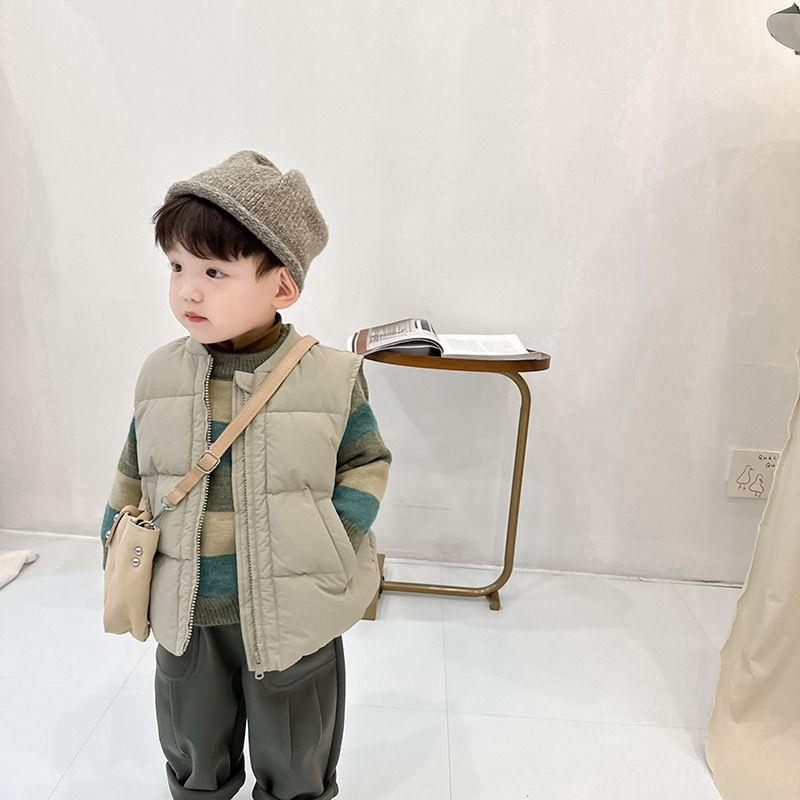 男童棉马甲2023新款秋冬童装儿童外穿棉服冬装宝宝洋气马夹潮保暖