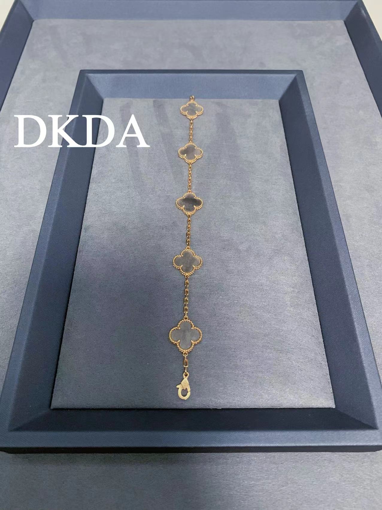 铜合金手链 Z8890-花花灰色手链