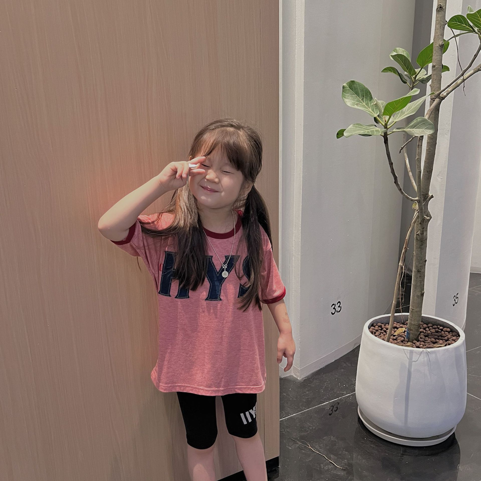 2024新款黑超潮牌奶嘴牛仔贴布刺绣包边短袖T恤奶嘴童上衣现货