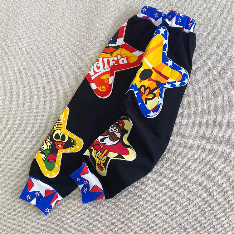 2024秋冬新款jam卫裤 男女宝宝卡通毛圈长裤