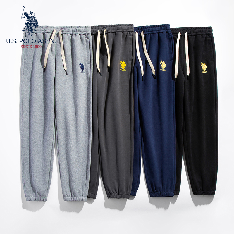 U.S. POLO ASSN.男款夏季宽松百搭热天上班裤子休闲长裤高能感