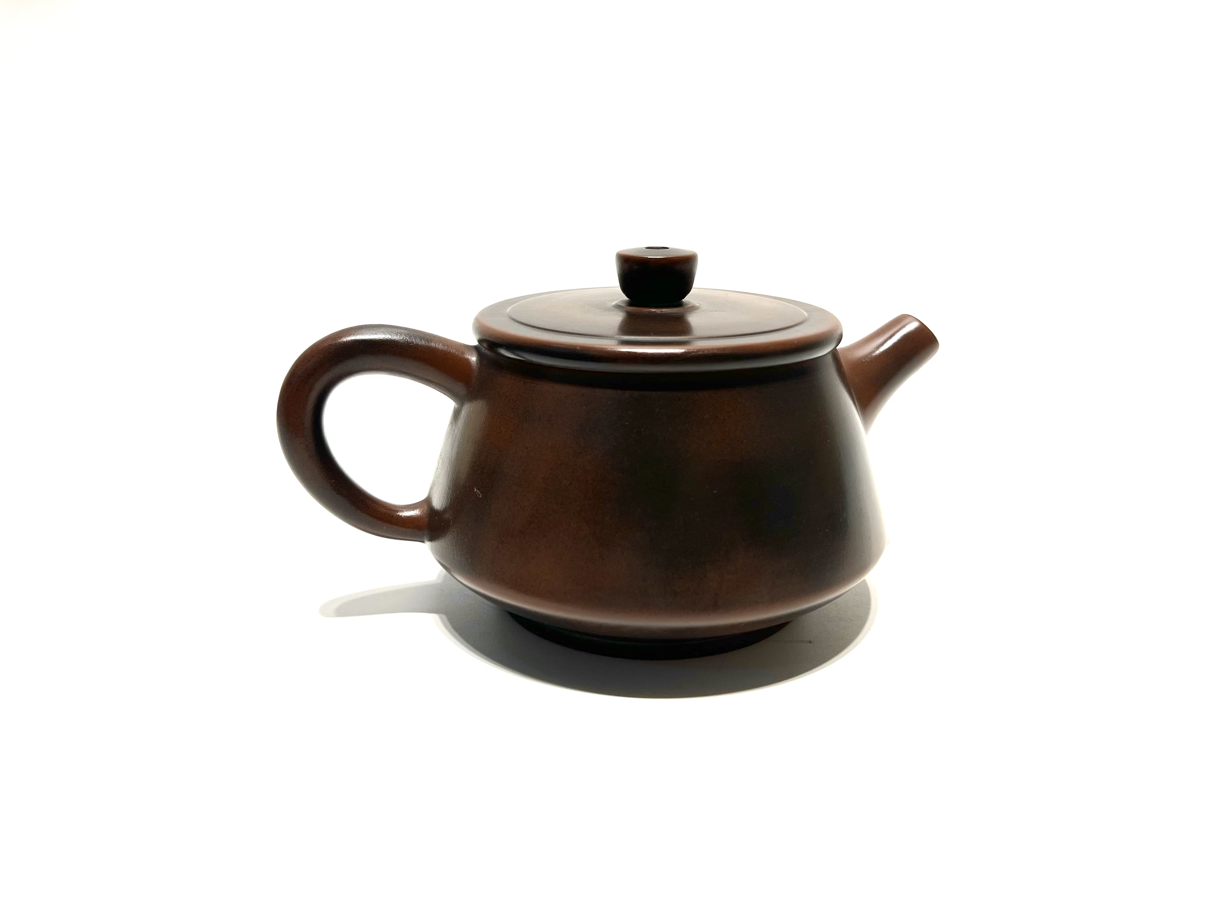 广西钦州坭兴陶全手工瓦瓢壶200-220cc容量茶壶精品