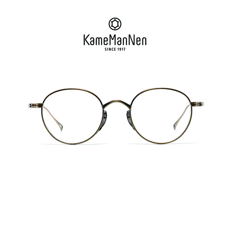 KameManNen万年龟KMN113日本手工眼镜复古全框超轻日系圆框
