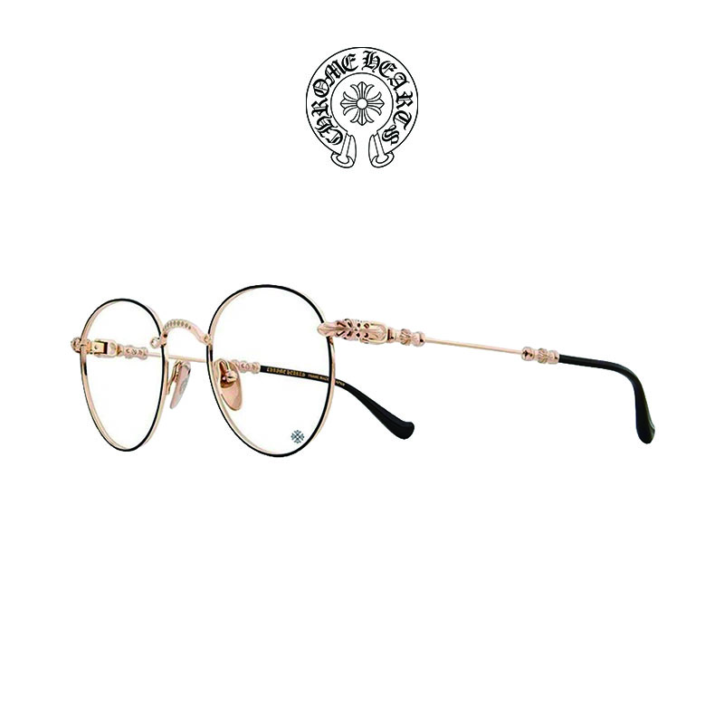 CHROMEHEARTS克罗心BUBBA-A眼镜框男复古圆形日制眼镜架克罗心