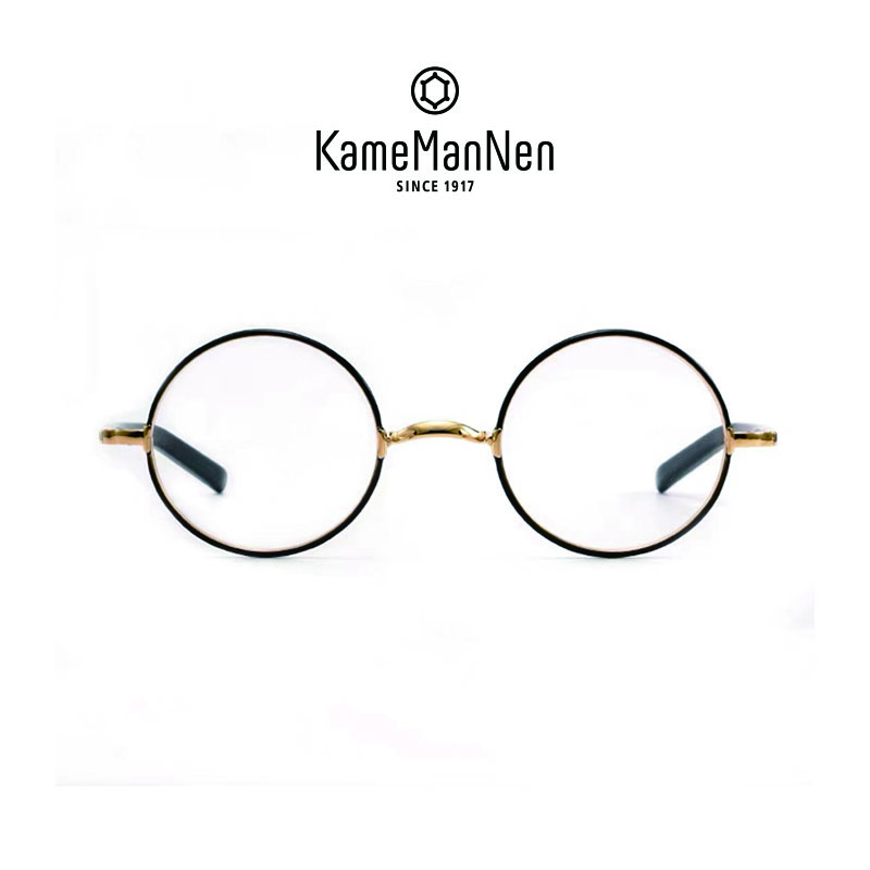 KameManNen万年龟KMN103日本原装纯手工文艺圆框眼镜架正品