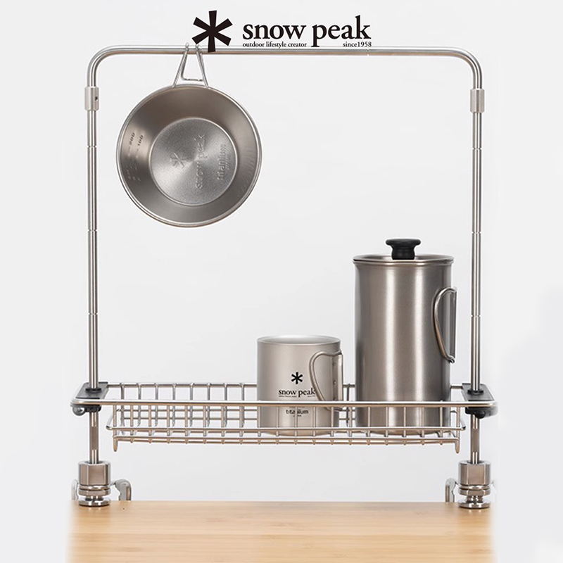 snow peak雪峰桌上设计师IGT桌面整理框架置物篮灯架挂架桌面夹