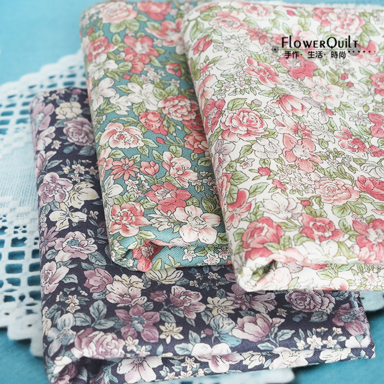 韩国进口印花布-繁花漫舞 拼布手工DIY 娃衣洋裁制衣