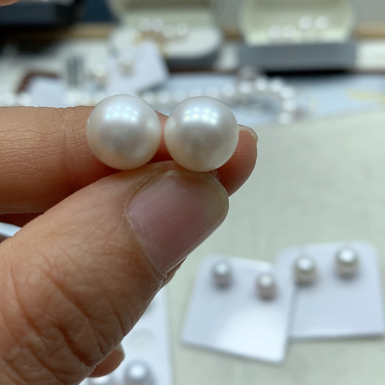 【闪购商品】淡水珍珠耳饰银S925镶嵌?*c