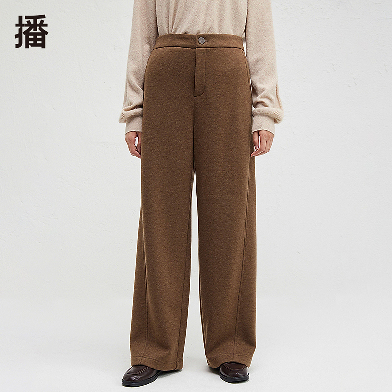 播舒适简约背后松紧腰裤子BDR4KD3938