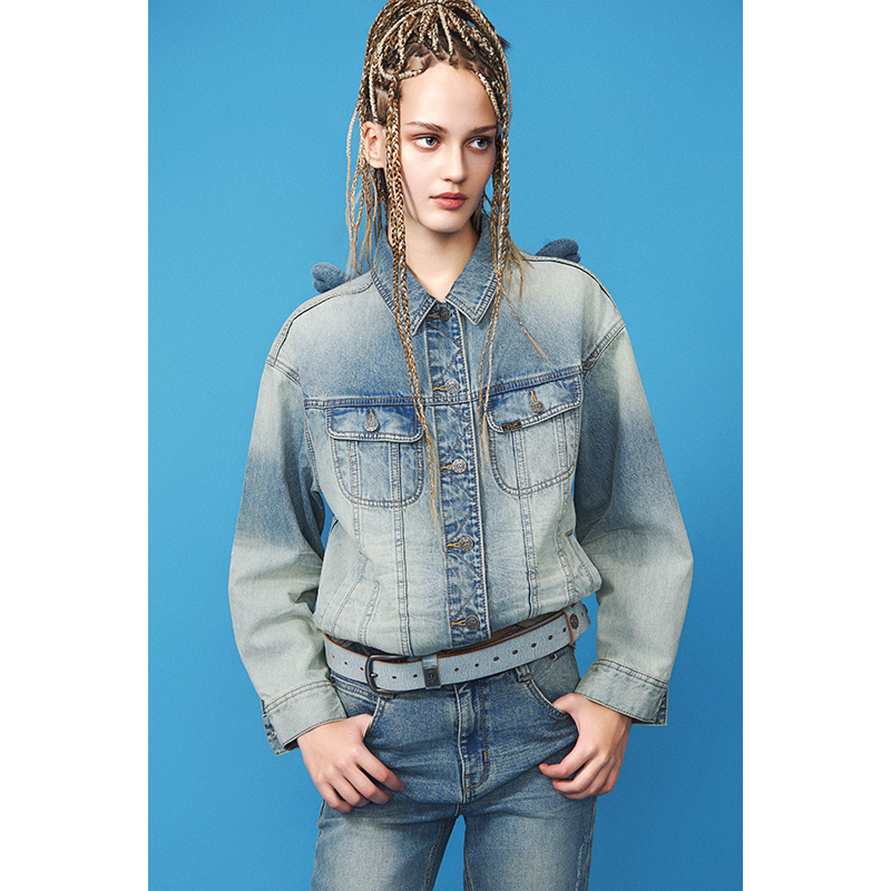 ANGEL CHEN联名款 舒适版女牛仔夹克外套