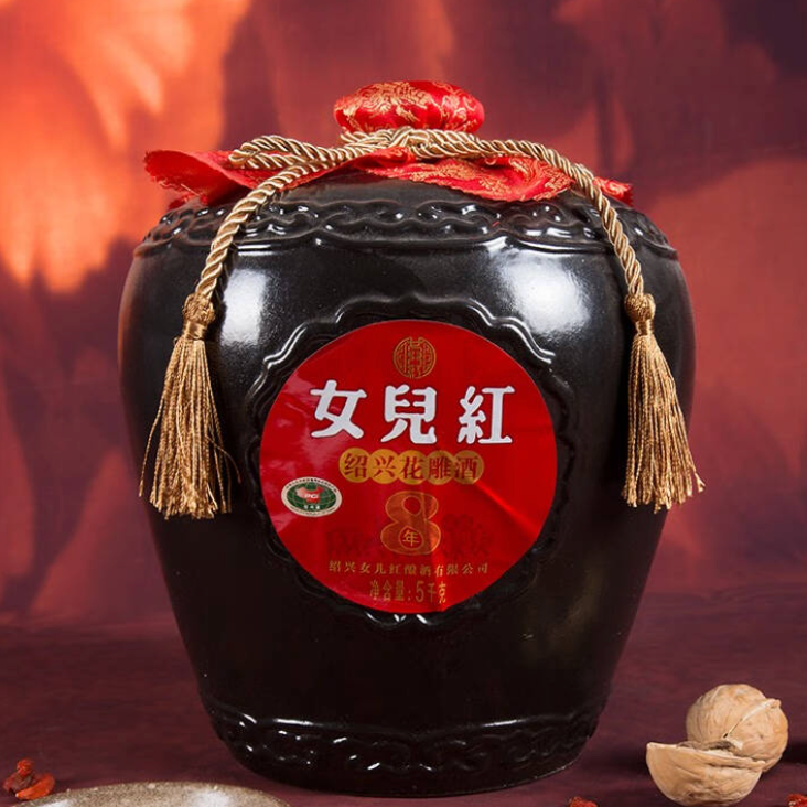 女儿红绍兴酒 5L*1坛八年陈花雕酒