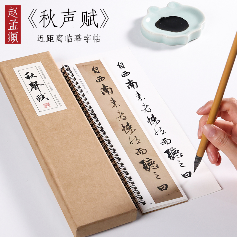 纸中作乐 元 赵孟頫 《秋声赋》赵孟頫行楷字帖行书书法毛笔字