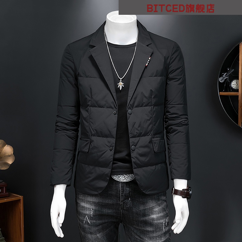 欧洲冬季站漫威潮流修身轻薄羽绒服感休闲痞帅商务外套男韩版保暖