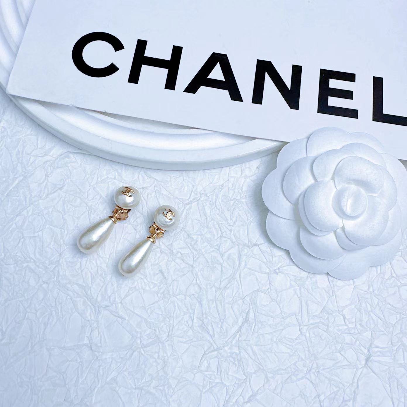 95新 Chanel/香奈儿 柚礼中古/香奈儿珍珠耳夹LZ508027 lz509557