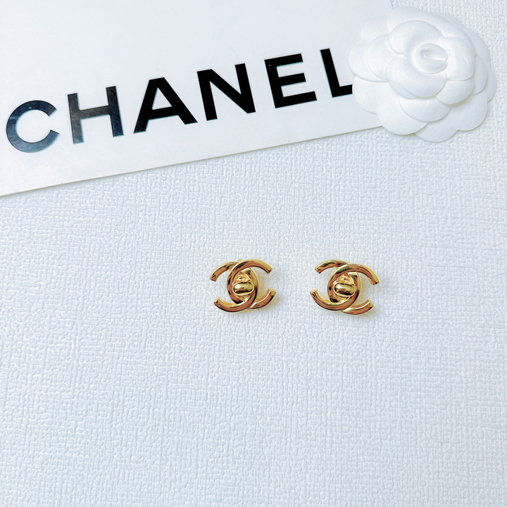 95新 Chanel/香奈儿 柚礼中古/香奈儿双C书包扣耳夹cg503067