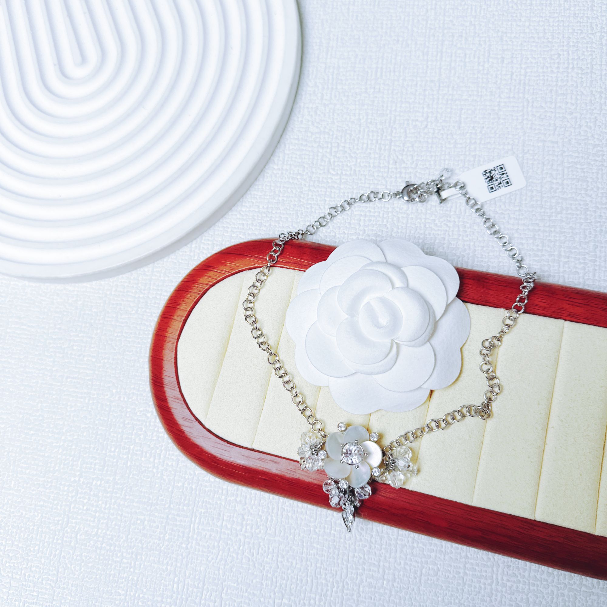 95新 DIOR/迪奥 柚礼中古/迪奥山茶花项链lz411153，lz507637