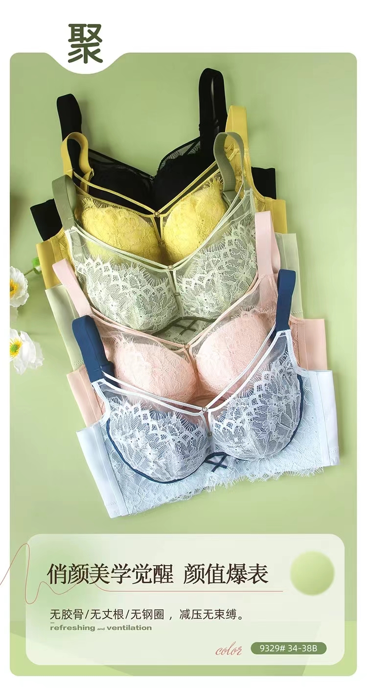 2024秋冬新款中厚杯无侧骨B杯文胸