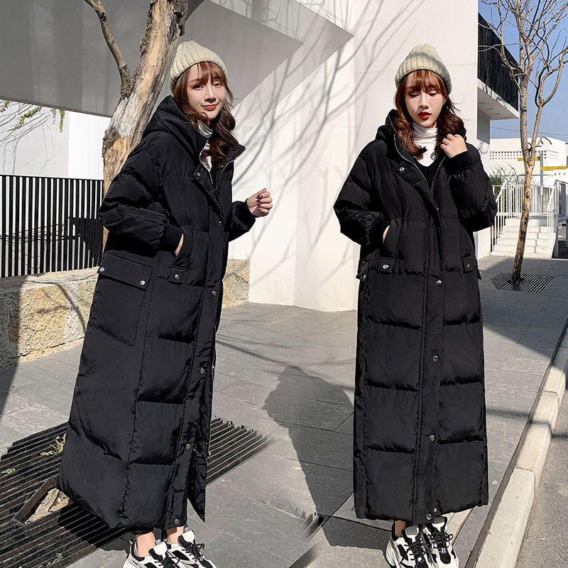 波司豋羽绒服服女超长款宽松到脚踝2023新款加厚过膝棉袄冬艺考学