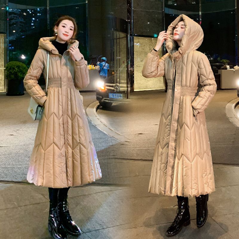 波司豋羽绒服服女2023新款洋气冬天长款潮ins冬季棉袄外套女棉衣