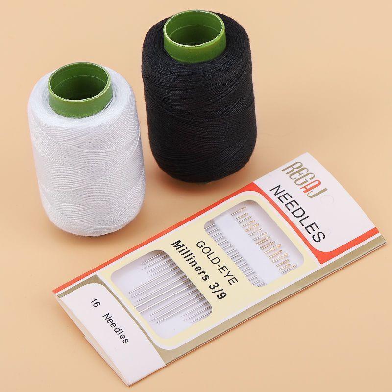家用缝纫线缝补衣服针线套餐手工diy缝补线黑白手缝线彩色缝衣线